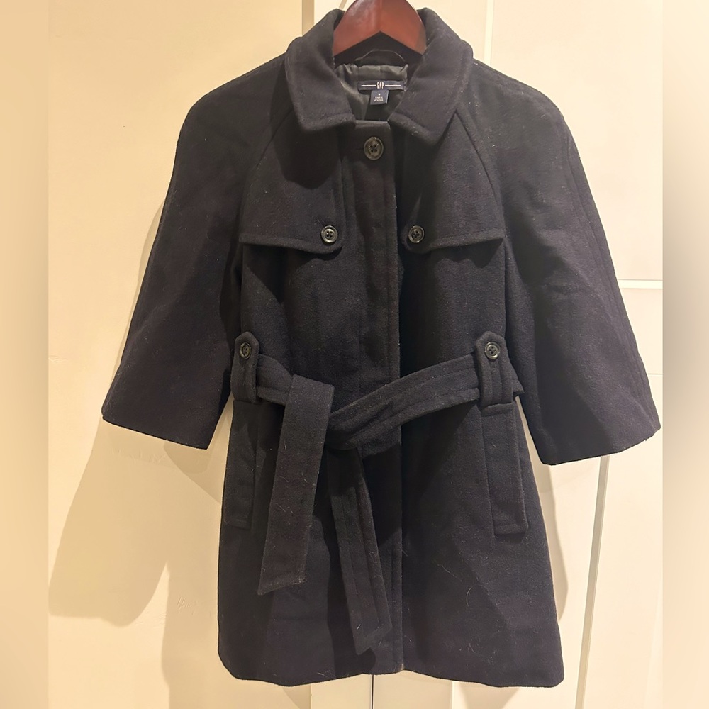 GAP women’s small wool pea coat, 3/4 length sleeves
